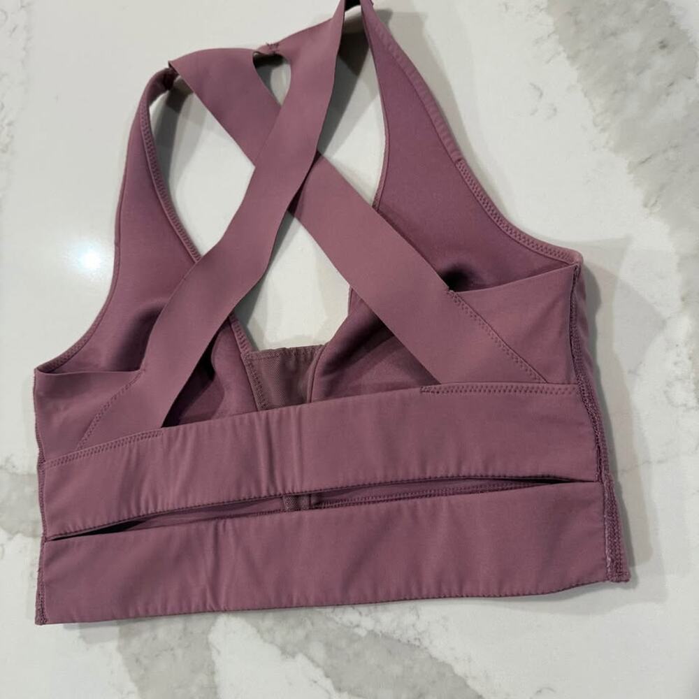 Mauve Crossback Sports Bra - Picture 4 of 6